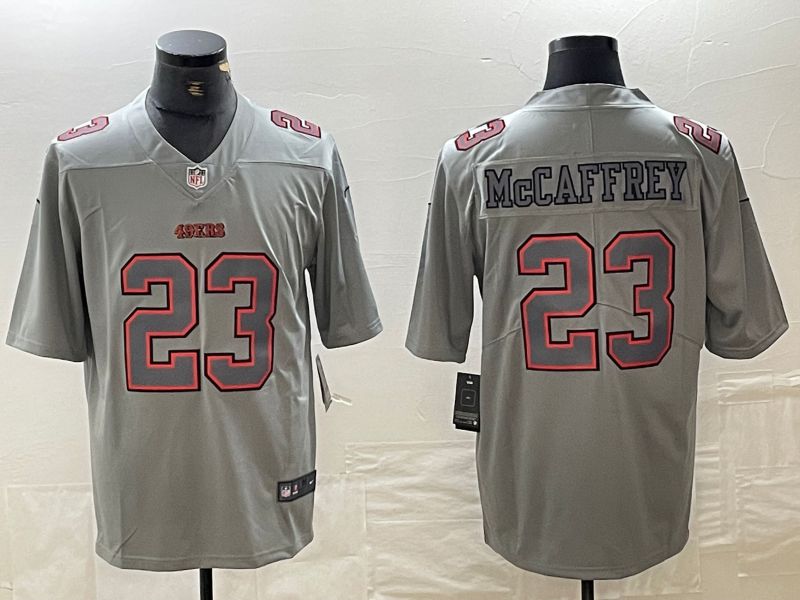Men San Francisco 49ers #23 Mccaffrey Grey 2024 Nike Vapor Untouchable Limited NFL Jerseys